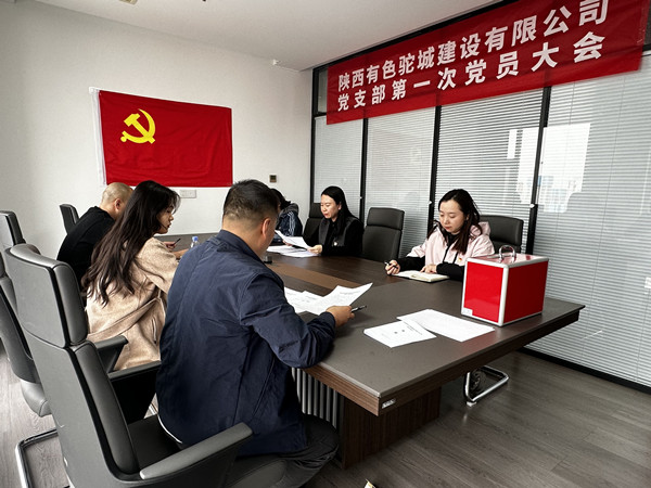凝心聚力啟新程，有色駝城黨支部正式成立！